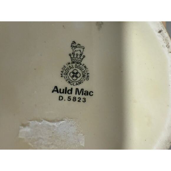Royal Doulton Auld Mac Character Toby Jug Mug Made in England D5823 JL - Picture 12 of 16